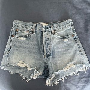 Denim forum the yoko high rise jean shorts